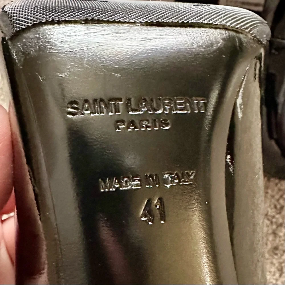 BNIB Authentic Saint Laurent YSL Opyum 110 Patent Leather Pumps Nero Black 41 - Picture 11 of 14